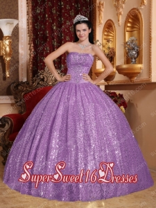 Purple Ball Gown Sweetheart Beading Cheap Sweet Sixteen Dresses