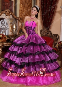 Sweet Sixteen Dress 2014 Discount Mujti-color Ruffles Ball Gown