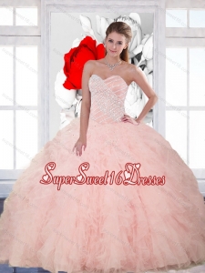 The Super Hot Beading and Ruffles Sweetheart 15th Birthday Party Dresses for 2015