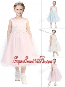 New Arrivals Scoop Mini Quinceanera Dresses with Appliques and Beading