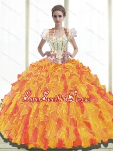 New Style Sweet 16 Sweetheart Quinceanera Dresses with Ruffles for Summer