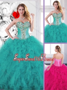Popular Beading Sweet 16 Dresses with Ruffles for 2016