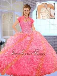 2016 Pretty Sweetheart Beading Quinceanera Dresses in Multi Color