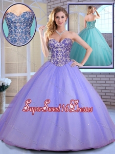 Elegant Ball Gown Sweetheart Quinceanera Gowns with Beading