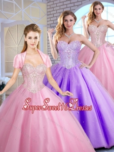 Elegant Sweet 16 Quinceanera Dresses Beading and Sequins