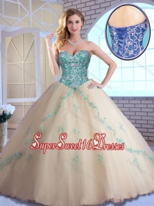 Elegant Sweet 16 Quinceanera Dresses with Appliques and Beading