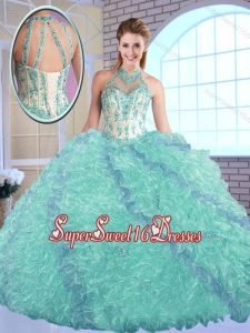 Sweet Fifteen Quinceanera Dresses with Appliques and Ruffles