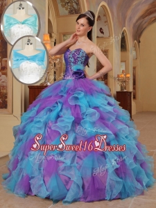 2016 Luxurious Ball Gown Sweetheart Quinceanera Dresses in Multi Color