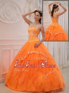 Popular Ball Gown Sweetheart Appliques Quinceanera Dresses