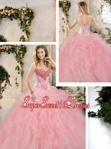 Classical Beading and Ruffles Quinceanera Dresses in Multi Color