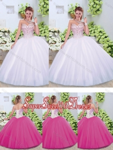 Elegant Ball Gown Sweetheart Sweet 16 Dresses with Beading