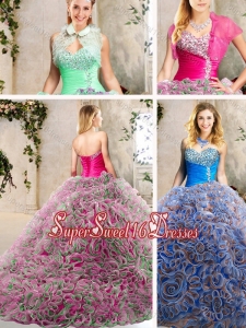 Simple Sweetheart Sweet Sixteen Dresses with Beading and Ruffles
