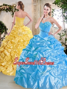 Cheap Sweet Sixteen Dresses Dresses with Beading and Pick Ups for Spring