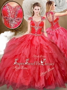 2016 Hot Sale Sweetheart Beading and Red Quinceanera Dresses