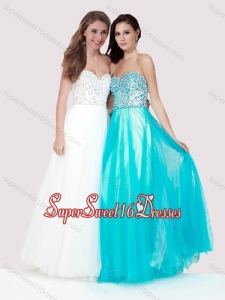 Luxurious Empire Tulle Long Dama Dresses with Beaded Bodice