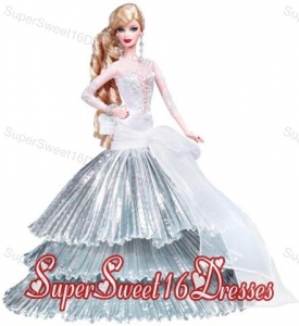 Elegant Party Dress With Special Made to Fit the Barbie Doll