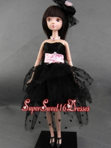 New Beautiful Black Party Dress for Tulle Noble Barbie