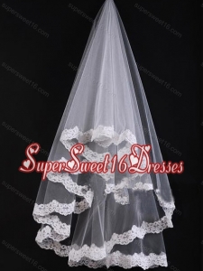 Bridal Veil With Lace On Sale