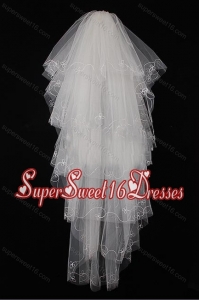 Five Layers Tulle For Fingertip Veil
