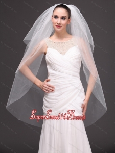 Three-tier Tulle Drop Veil For Wedding On Sale
