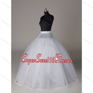 Fashionable Organza Ball Gown Floor-length Petticoat in White
