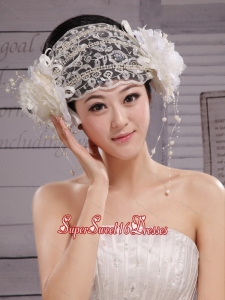 Beautiful Lace Hat Hair Ornament Headpieces Inexpensive Bridal For Party