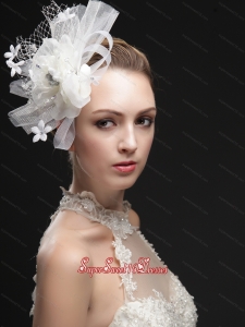 Luxurious Net Womens Fascinators With Hand Made Flowers And Ribbons