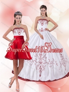 Popular Strapless 2015 Quinceanera Dress with Embroidery