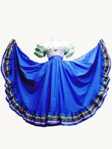 Ideal Royal Blue Short Sleeves Taffeta Lace Up Sweet 16 Quinceanera Dress for Military Ball and Sweet 16 and Quinceanera