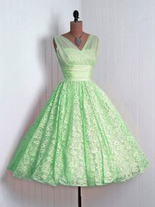Inexpensive V-neck Sleeveless Lace Court Dresses for Sweet 16 Lace Lace Up