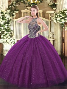 Cheap Sleeveless Beading Lace Up Quinceanera Dress
