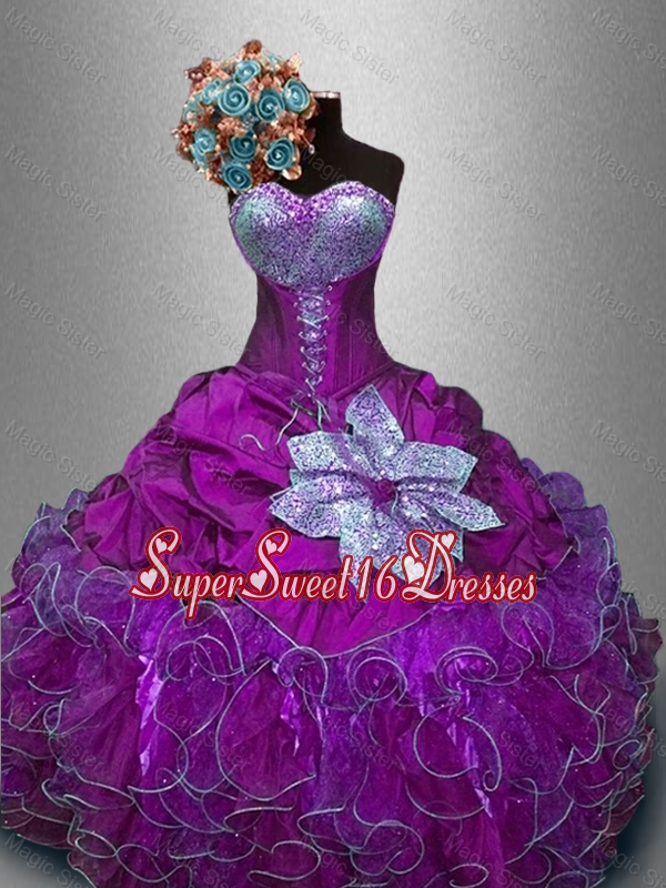 Hot Sale Sweetheart Quinceanera Gowns with Sequins