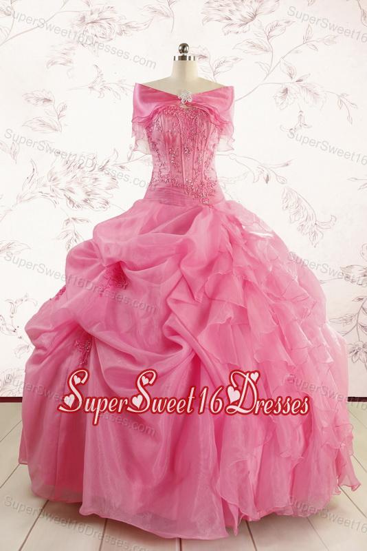 Ball Gown Discount Quinceanera Dresses with Beading