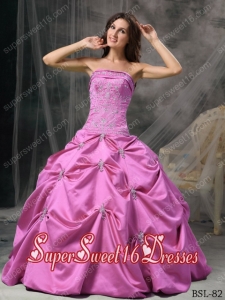Modest Ball Gown Strapless With Taffeta Beading Cute Sweet Sixteen Dresses