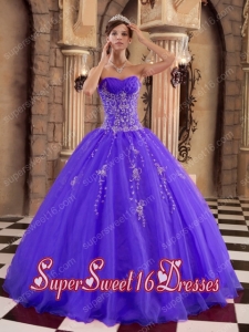 Popular Organza Ball Gown Beading Sweet 16 Dresses in Purple