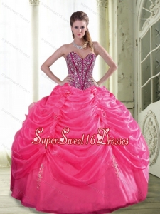Beautiful Beading and Hand Made Flowers 15th Birthday Party Dresses for 2015