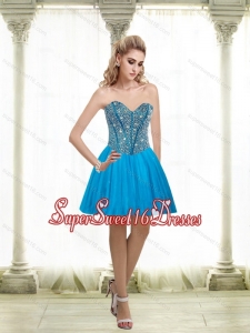 2015 Beautiful A Line Sweetheart Quinceanera Dama Dress with Beading
