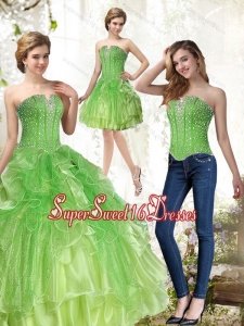 Modest Sweet Sixteen Dresses with Beading and Ruffles