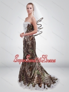 2015 Sturning Mermaid Sweetheart Camo Quinceanera Dama Dresses in Multi Color