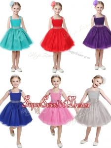 Gorgeous Straps Beading and BowknotMini Quinceanera Dresses in Mini Length