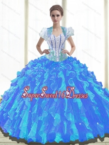 Exclusive Sweetheart Quinceanera Dresses with Beading and Ruffles for Summer