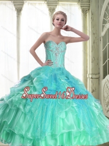 Perfect Lace Up Sweetheart Quinceanera Dresses with Beading for Fall