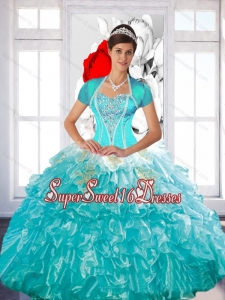 Luxurious Beaded Sweet Sixteen Dress with Ruffled Layers and Appliques for Summer