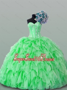 2015 Fashionable Sweet 16 Dresses with Beading