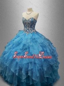 Perfect Sweetheart Quinceanera Dresses with Beading and Ruffles