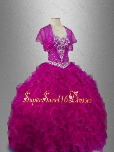 In Stock Elegant Ruffles Sweetheart New Style Quinceanera Dresses with Beading