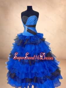 Elegant Beaded and Ruffled Layers Quinceanera Gowns in Multi Color