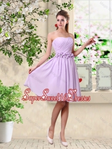 Classical A Line Appliques Dama Dresses in Lavender