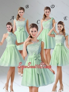 Romantic Short Quinceanera Dama Dresses with Hand Made Flower for Wedding Party