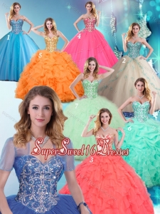 2016 Fashionable Sweetheart Quinceanera Dresses with Beading